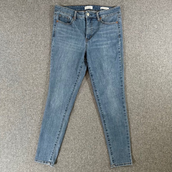 Jessica Simpson Denim - Jessica Simpson Jeans Womens 8 High-Rise Ankle Jean Blue Slim Stretch Denim